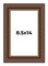 8.5x14 Traditional Brown Picture Frame - UV Acrylic, Foam Board Backing, Hanging Hardware